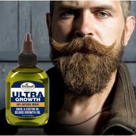 Difeel Mens Ultra Growth Aceite De Albahaca Para Barba