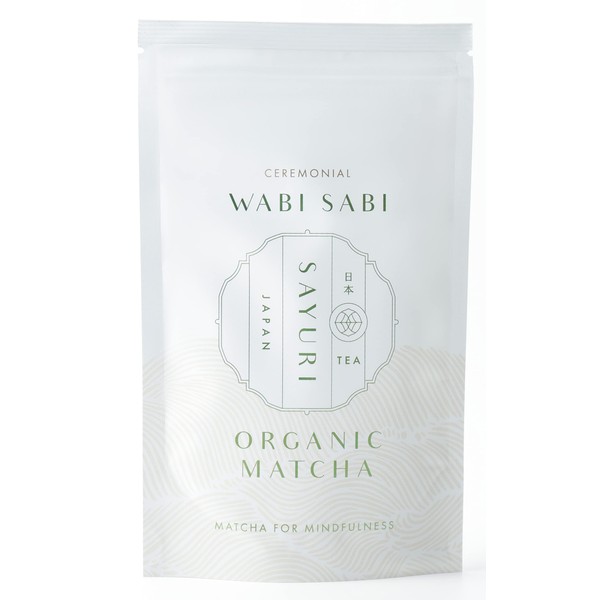 Wabi Sabi Sayuri Premium Organic Ceremonial Grade Matcha Green Tea Powder - 100% Japanese Origin, Sobre de 60 gr