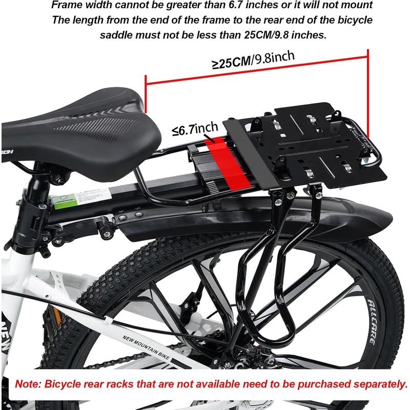 Rear Child Bike Seat for Family Rides – Adjustable Backrest,