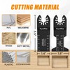 Kyoffiie 100Pcs Oscillating Saw Blades, Quick Release Multi Tool Blades