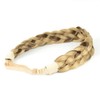 DIGUAN 5 Strands Synthetic Hair Braided Headband Wide Braids Hairpiece