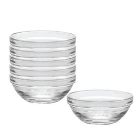 Duralex - Lys Stackable Clear Bowl 12 cm (4 3-4 in) Set Of 6