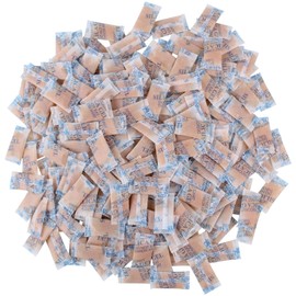 1 g x 200 Packs Orange Colour Silica Gel Desiccant, Strong Adsorption for Dehumidification in Containers, Bookshelves, Cars, Bedrooms and Others, Moisture Absorption Rate Up to 30% (2 cm x 4 cm)