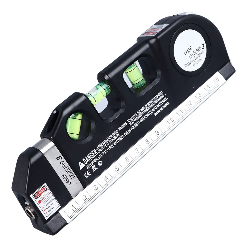 Laser Leveler 3 in 1 Bubble Level Tape Measure Scale