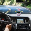 Solar Dancing Car Dashboard Ornament, Swinging Flower Figure, Decorative Desk