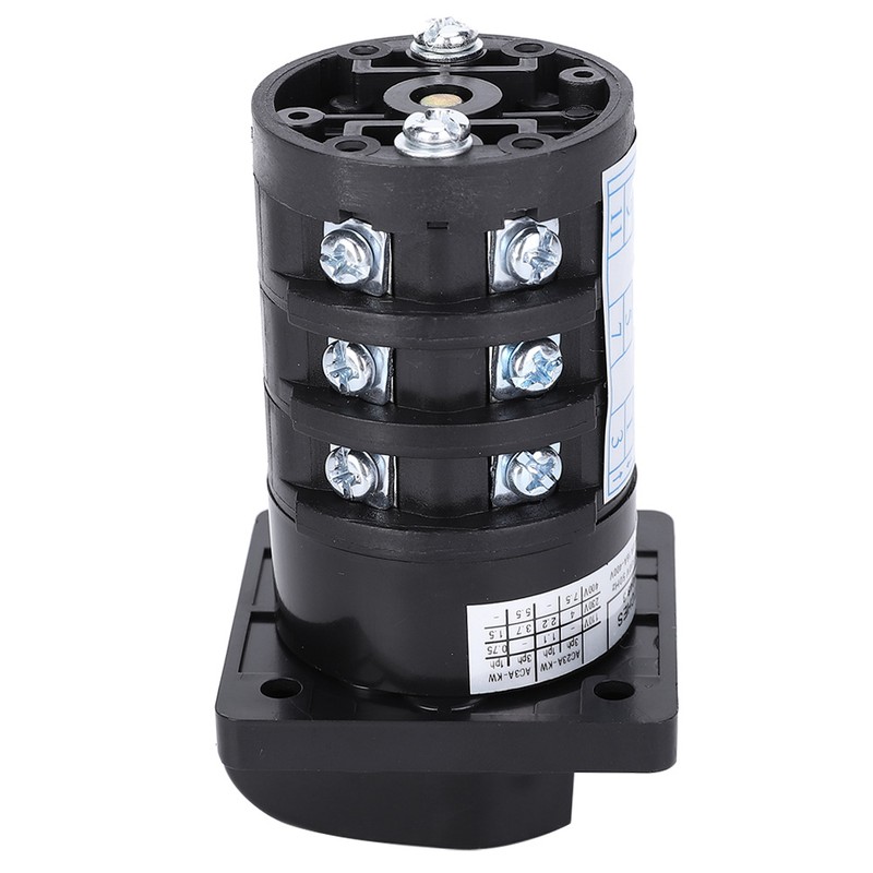 500V 20A 7-Position 12 Terminals Locking Type 0-1-2-3-4-5-6 Cam Changeover