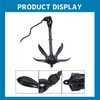 Silscvtt Black Folding Grapnel Anchor Boat Anchor for Small Boats