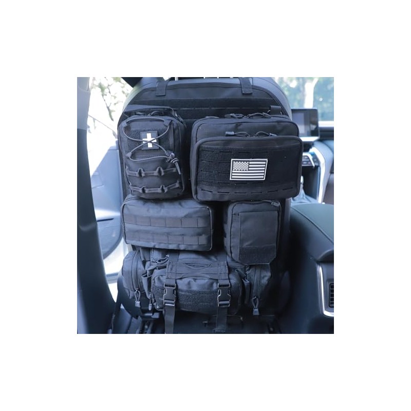 Universal Tactical Seat ​Back Organizer Vehicle Molle Panel Organizer Storage