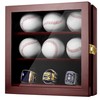 Baseball Display Case Championship Ring Display Case, Wooden Wall Cabinet