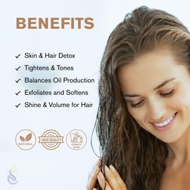 ClearLee Rhassoul Ghassoul Clay Cosmetic Grade Powder - 100% Pure Natural Powder - Great For Skin Detox, Rejuvenation, and More - Heal Damaged Skin - DIY Clay Face Mask (8 oz)