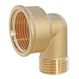 SOMATHERM FOR YOU 3540730011602 Brass Angle F3 / 4 M1 / ​​2 (x2) Bent Brass Screw Reduced Large Female 20/27-15/21 Male, None