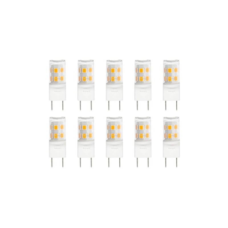 Anyray (10)-LED Pack G8 Replacement Light Bulbs 2W for 120V