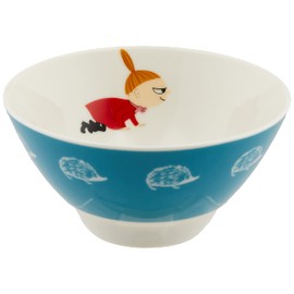Yamaka Shoten MOOMIN (Moomin) "Moomin Valley" Rice Bowl Little My Blue Diameter Approx. 4.3 inches (11 cm) Microwave Safe Moomin Goods Scandinavian Mother's Day Present Tableware Gift Wedding Gift