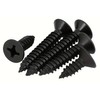EBAIJQUO M5*25mm Phillips Flat Head Wood Screws Black Xylan Coated