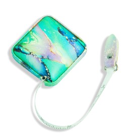 Aaymoous Mini Retractable Soft Tape Measure for Sewing, Cloth Fabric, Body Measurements, Emerald Green