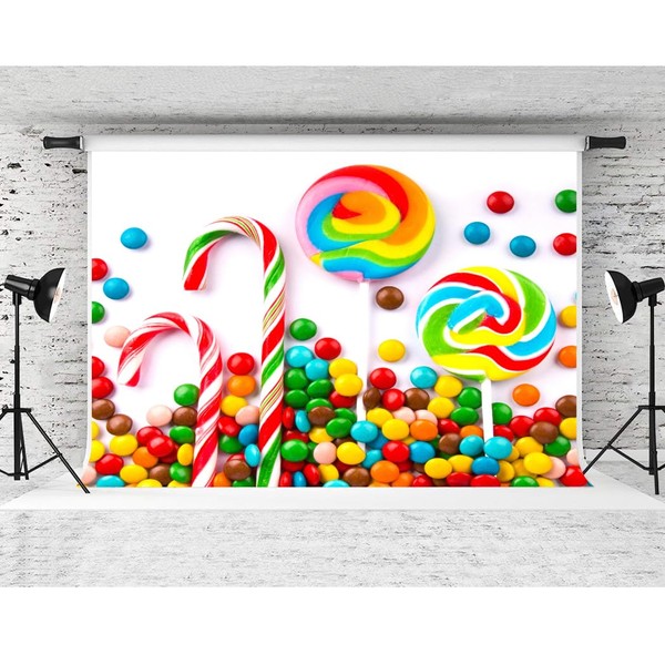 Candy Backdrop Lollipop Sweets Photography Backgrounds Willy Wonka Backdrop Christmas
