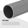 MECCANIXITY 2.5 Inch PVC Rigid Tube Round Pipe Tubing Hardware