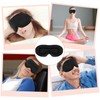Black Sleep Mask, Comfortable Breathable Eye Masks for Sleep Washable