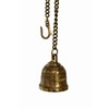 Aakrati Wall Bell with Brass Chain and Hooks for Gates,