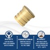XFITTING Barb Crimp 1/2 Inch Pex Plug End Cap, Brass,