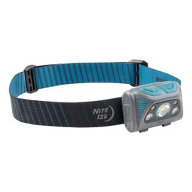 Nite Ize Radiant RH2 PowerSwitch Rechargeable Headlamp - Headlamp for Camping & Hiking - Rechargeable Battery - Hands-Free Light with 7 Modes Plus Lockout - Waterproof & Impact-Resistant - Blue/Grey