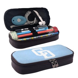 Lonsan PU Stationery Case, Large Capacity, Lightweight Design, Student/Business Use, Gusset, Simple, Stylish, School, Office, Chunichi Dragons, Large capacity & multi-functional storage