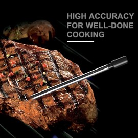 Our M2 - Wireless Meat Thermometer Digital – 500ft - App Controlled Bluetooth Meat Thermometer – Digital Cooking Thermometer – Stainless Steel Grill Thermometer/White