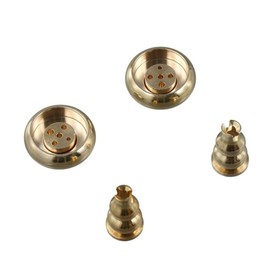 4 soportes de incienso de latón, con forma de calabaza/desmontable de 5 agujeros, soporte de incienso portátil para hogar, oficina, yoga, spa, meditación