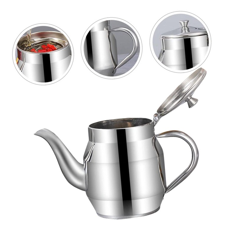 Ciieeo Stainless Steel Oil Container with Fine Mesh Strainer Versatile