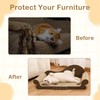 DWCN 26" Large Cat Scratcher Bed, Durable Cardboard Cat Couch