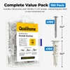 #8 Self Drilling Drywall Plastic Anchors with Screws - No