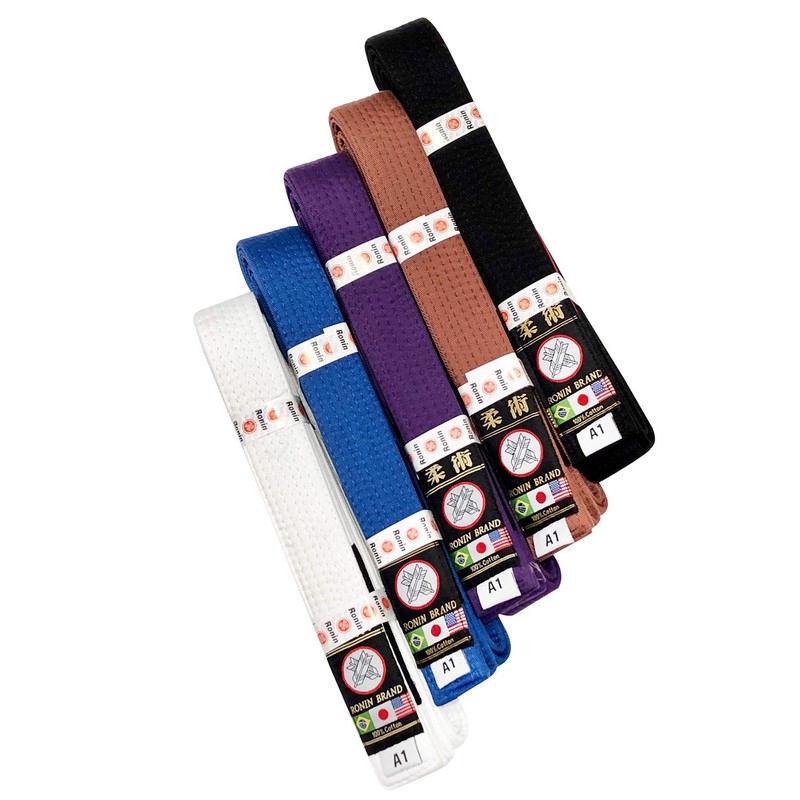 Ronin Brand BJJ Cinturón para entrenamiento de artes marciales de