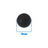 SG Store 5Pcs Solid Rubber Ball 6mm Black Round Solid
