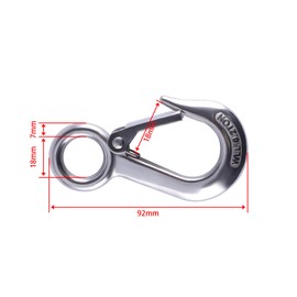 SBRRAIL Lifting Hooks 304 Stainless Steel Clevis Grab Slip Hooks for Crane Trailer Truck Transport Load Limit 440lbs 2PCS