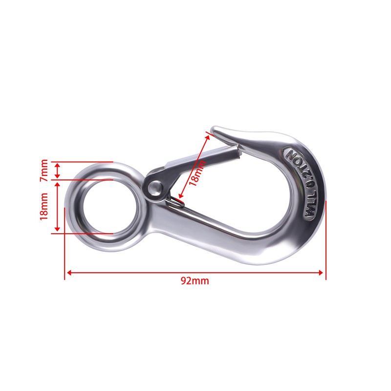 SBRRAIL Lifting Hooks 304 Stainless Steel Clevis Grab Slip Hooks