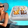 TAIZER Inflatable Drink Holders,Inflatable Drink Holder Floating Inflatable Pool Drink