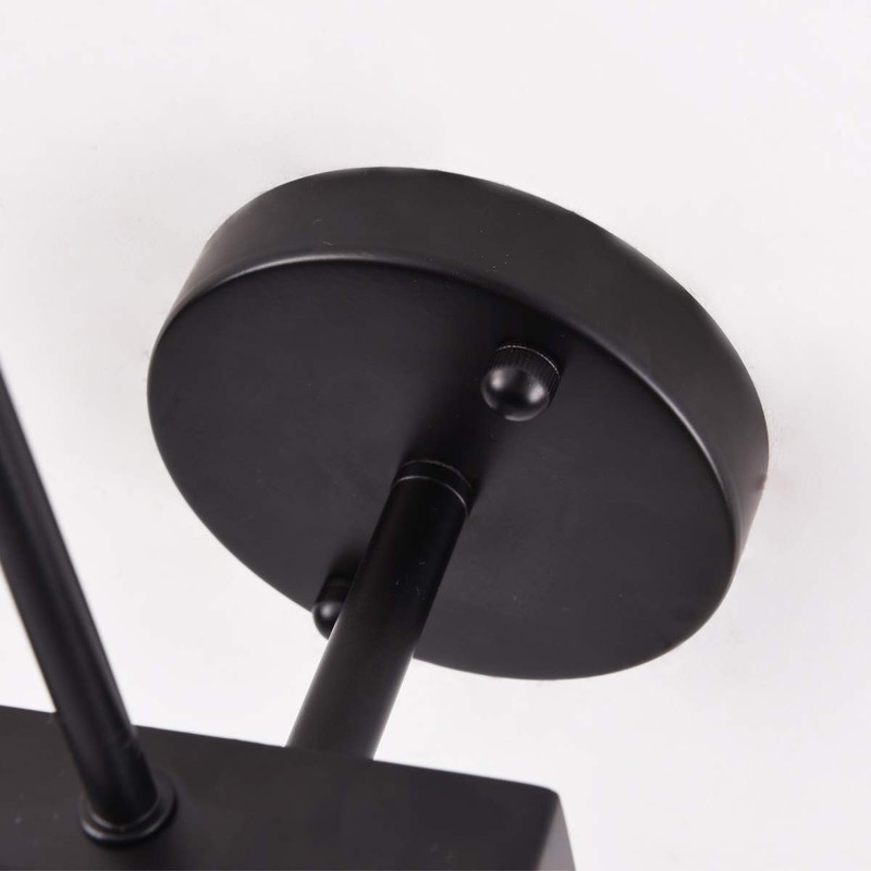 mirrea Modern Industrial Semi-Flush Mount Metal Ceiling Lighting for Rectangular