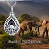 LEECCI Elephant Urn Necklace for Ashes 925 Sterling Silver keepsake