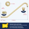 Shower Extension Arm with Flange Uvish 17" Shower Head Riser