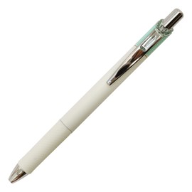 Pentel EnerGel Clena Retractable Liquid Gel Pen, Micro Fine Point 0.3mm Needle Tip, Black Ink, Mint Green Body (BLN73LK-A)