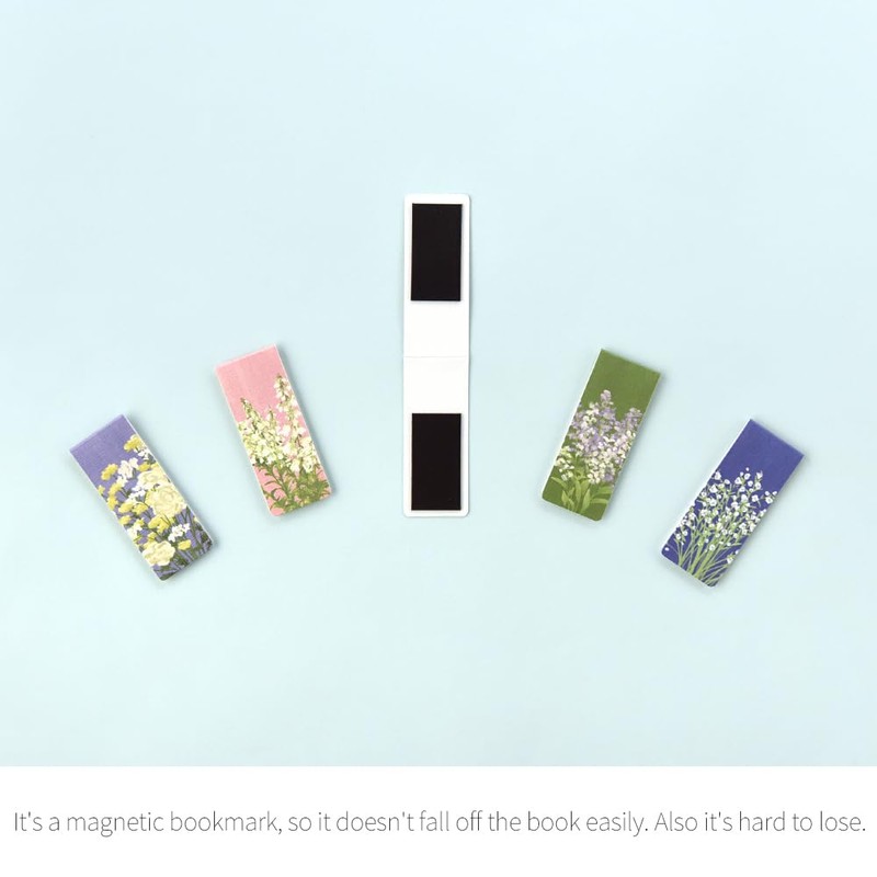 Magnetic Bookmarks Set - A (Olivia's Flowers Ver.4)