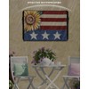 Sunflower America Flag Outdoor TV Cover 30 to 32 Inch