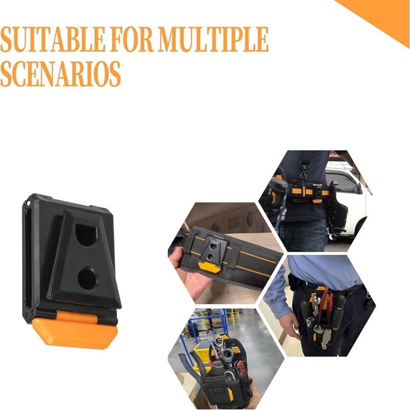 Tebbomp Clip Tech Hubs for ClipTech Pouches,Tool Belt Clip for