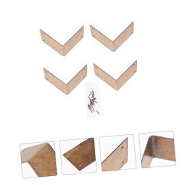 Operitacx Pcs Brass Book Corner Protectors Right Angle Fasteners for Dust Corners Heavy Duty Cabinet Connectors