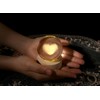 AWARDSEN 60 mm Crystal Ball Heart, Paperweight Glass Ball Decoration,