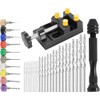 37Pcs Hand Drill Set Include Pin Vise Hand Drill, 0.3-1.2mm