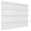 TORACK Metal Pegboard Panels and Hooks for Garage, Workbench, Shop,