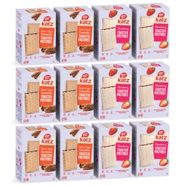 Katz Gluten Free Snacks Strawberry & Cinnamon Toaster Pastries Variety Pack. Breakfast Food Or Anytime Healthy, Free of Dairy, Peanuts, Tree Nuts, and Sesame, No Artificial Color. Kosher (12pk)