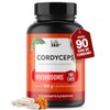 LIFE 360+ Cordyceps Extracto Puro| 180 cápsulas | 1200mg por