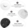 TEHAUX Floor Light Foot Lamp Floor 6pcs Light Round Pedal